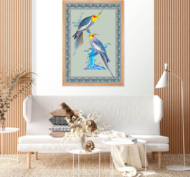Couple of Australian parakeets