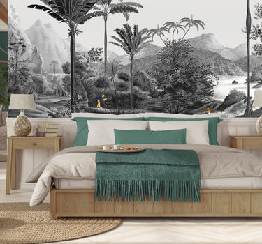 Panoramique Paradise noir & blanc