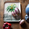 "Plateau émaillé Cocotier - Format 20x27 cm en émail premium"