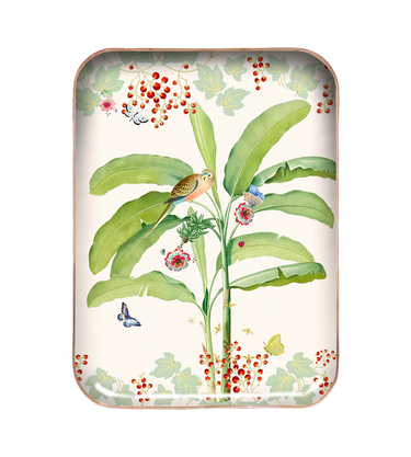 Plateau demi-format  Hibiscus