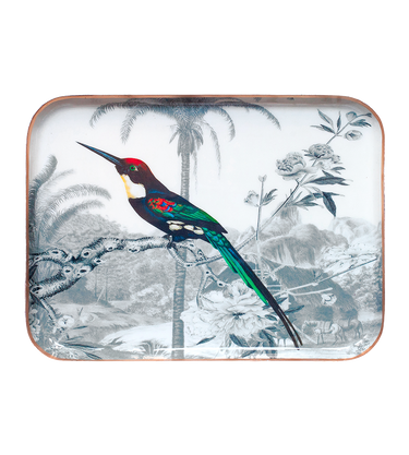 Plateau demi-format  "Jacamar émeraude"