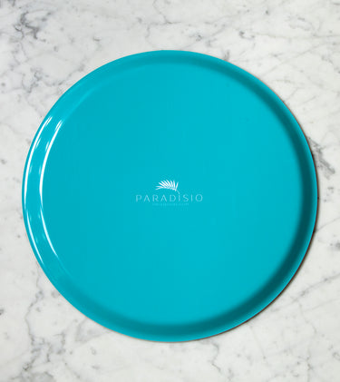 verso du plateau couleur turquoise