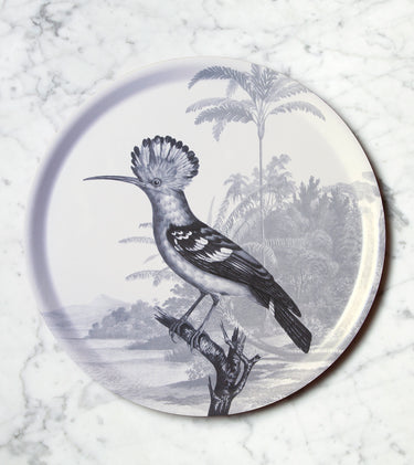 "Plateau rond Huppe paysage jungle oiseau à huppe crête Jérôme Bosch"