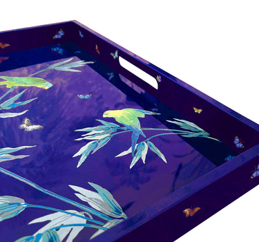 Petite table " faux bambou" en laque