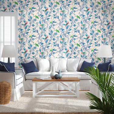 Papier peint Le jardin des perroquets