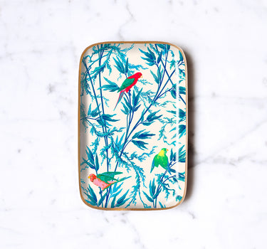 Plateau & vide-poche décoratif Jardin des Perroquets