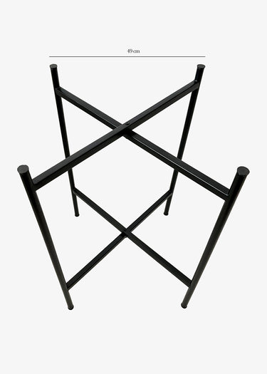 piètement en métal  noir pour plateau 