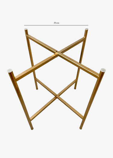  piètement métallique doré, table d'appoint"