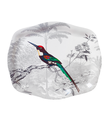 Plateau rococo Jacamar émeraude