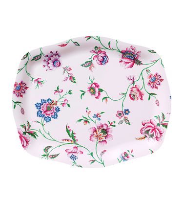 Plateau rococo Pondichéry crème