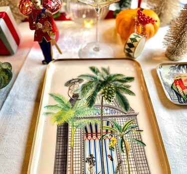 Plateau émaillé Botanica